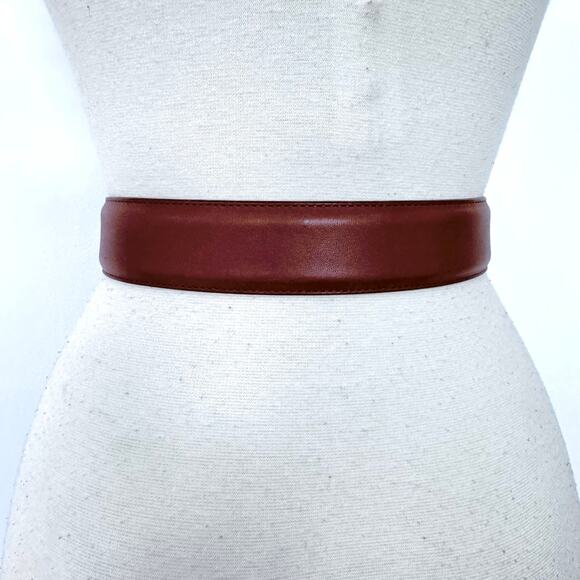 Coach Brown Belt Glove Tanned Leather Solid Brass Hardware 8500 | Size M - Picture 3 of 10